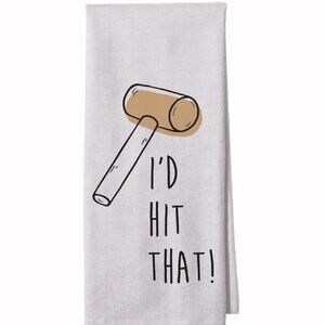 I’d Hit That Crab Mallet Kitchen Towel - NEW FAST SHIP